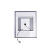 Cwi Lighting Square Matte White Led 36 In. Mirror From Our Abril Collection 1232W36-36-A